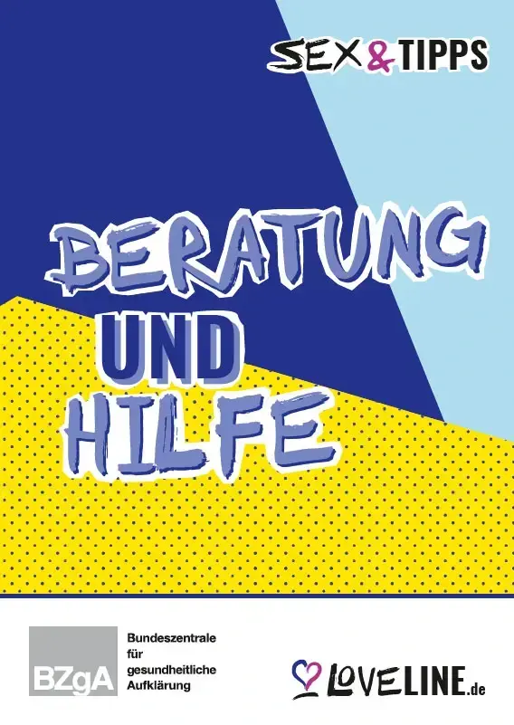 Titelblatt der Brosch&uuml;re Sex & Tipps Beratung und Hilfe