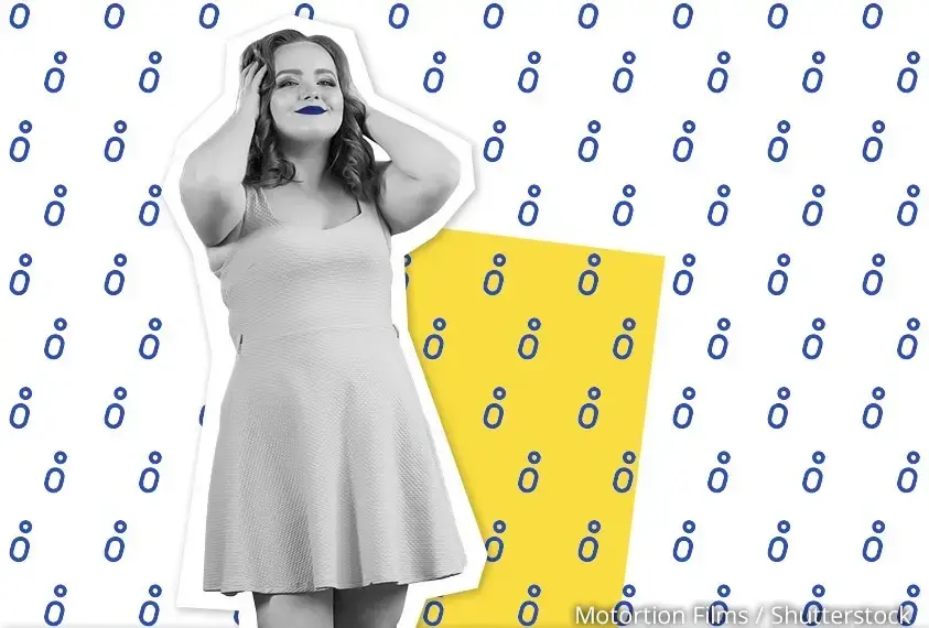 M&auml;dchen mit kurviger Figur und positiver Ausstrahlung