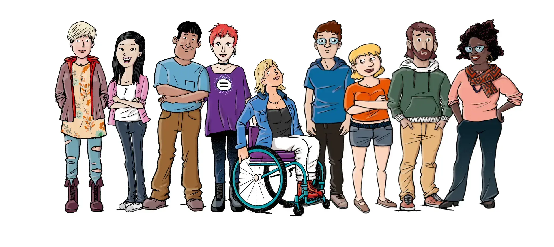 Gruppe der herzfroh 2.0 Figuren