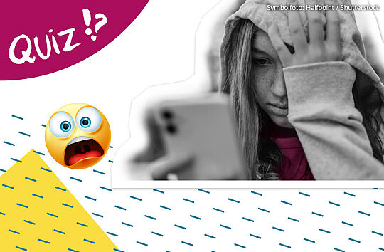 Bild mit Schriftzug Teste Dich