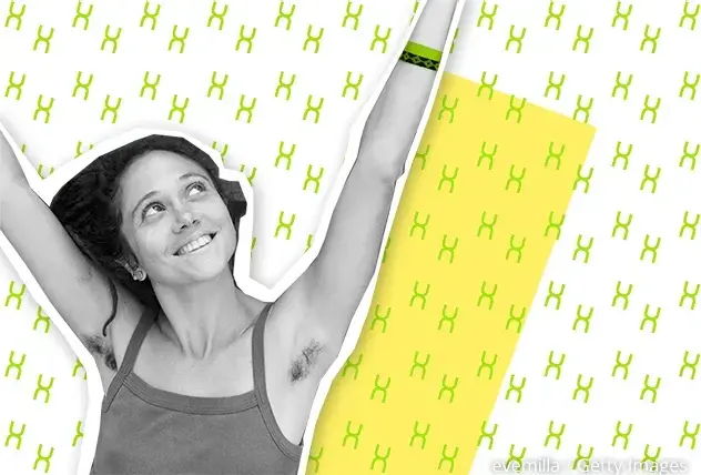 M&auml;dchen mit Achselbehaarung 