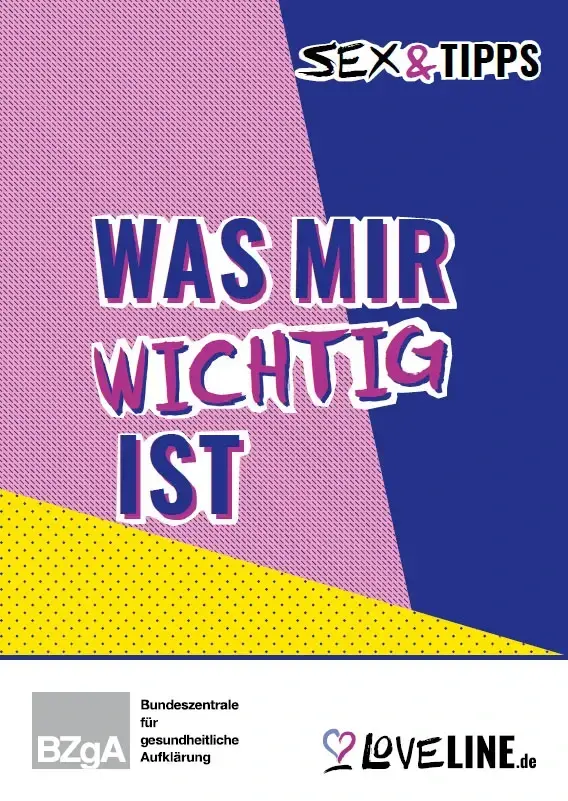 Titelblatt der Brosch&uuml;re Sex & Tipps Was mir wichtig ist