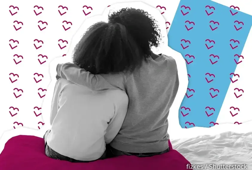 Freundin beim Tr&ouml;sten  