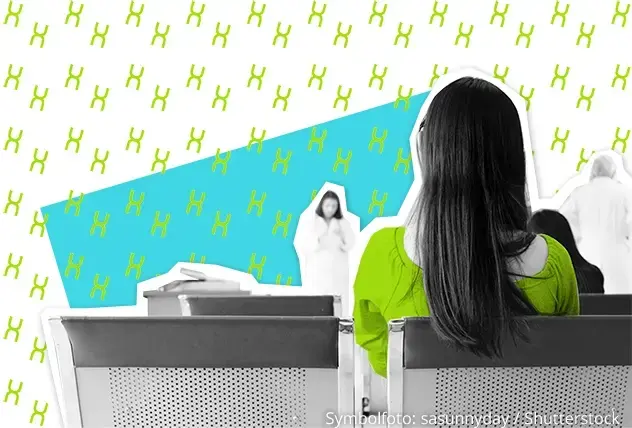 M&auml;dchen im Wartezimmer 