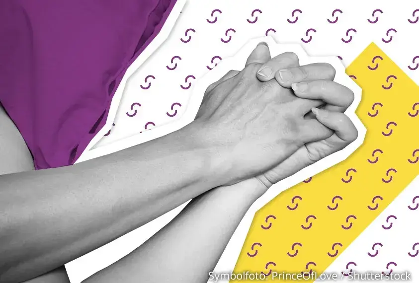 Zwei H&auml;nde beim H&auml;ndchenhalten