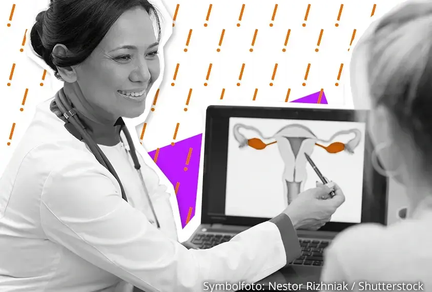 M&auml;dchen und Frauen&auml;rztin im Gespr&auml;ch