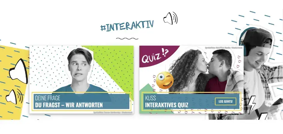 Screenshot: Bereich Interaktiv