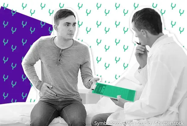 Junge im Gespr&auml;ch mit einem Arzt