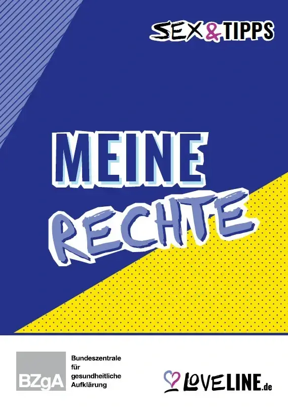 Titelblatt der Brosch&uuml;re Sex & Tipps Meine Rechte