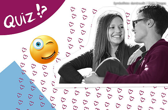 Bild mit Schriftzug Teste Dich