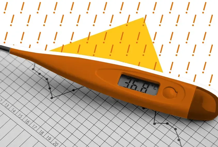 Ein Fieberthermometer 