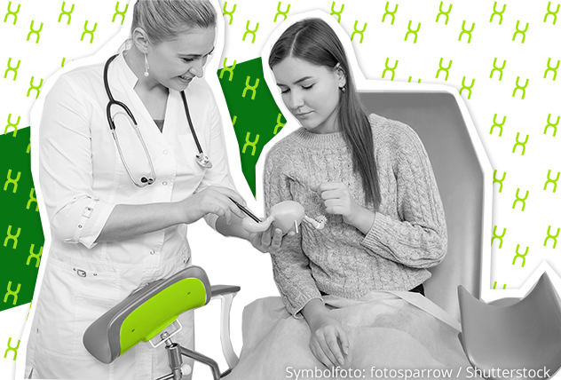 Gründlche Untersuchung beim Frauenarzt