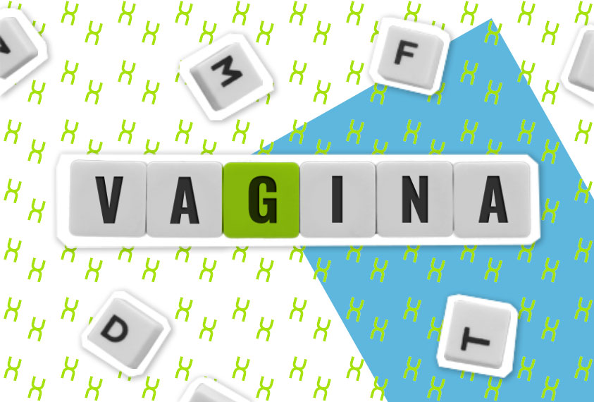 Illustration: Wort ‚Vagina‘ als Tastatur-Kacheln