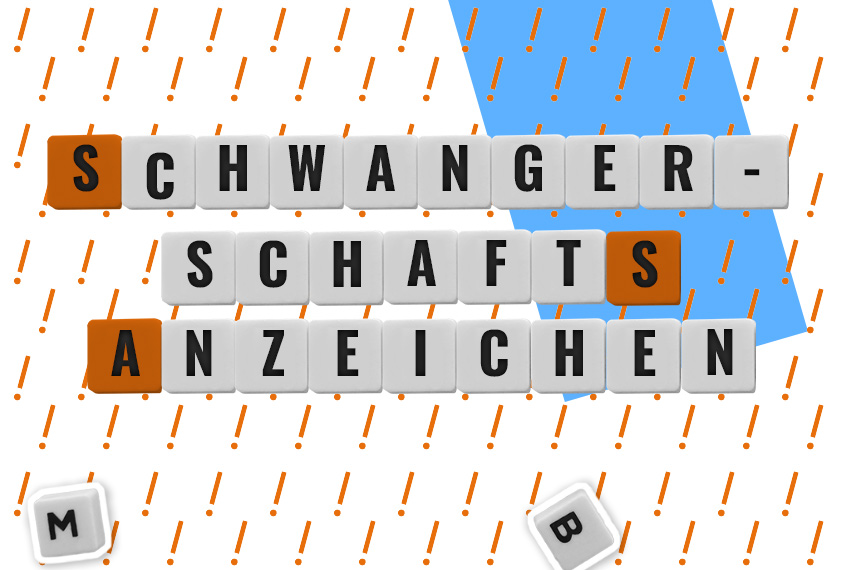 Textbotschaft: Schwangerschaftsanzeichen