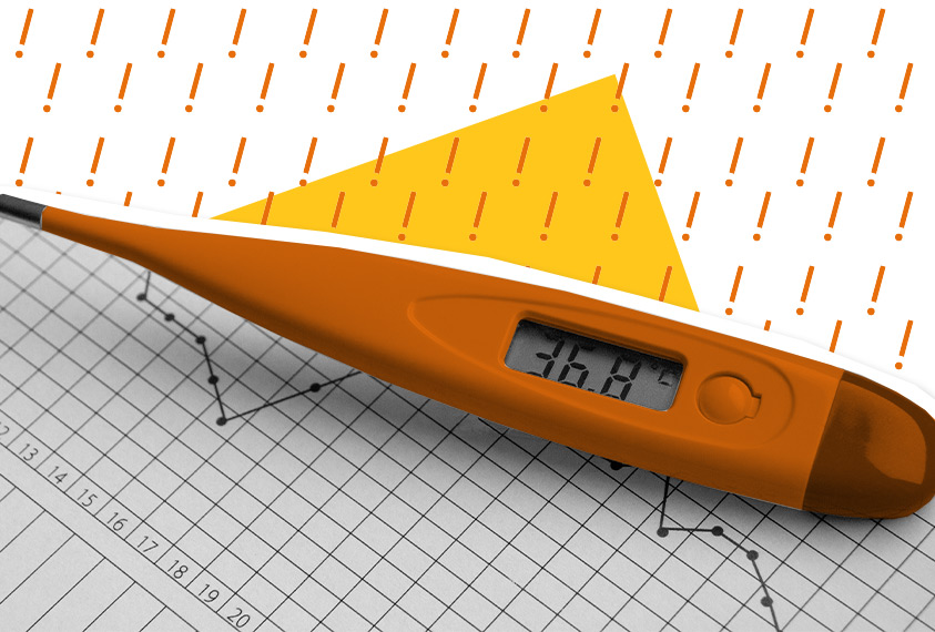 Ein Fieberthermometer